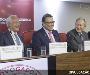 Portal Migalhas noticia a posse de Técio Lins e Silva, novo Presidente do IAB, e suas Diretorias Estatutária e Executiva