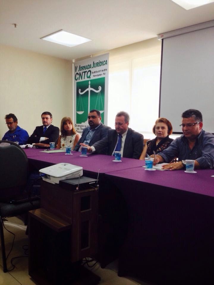 Rita Cortez esteve presente na Vª Jornada Jurídica da Confederação Nacional dos Trabalhadores do setor Químico (CNTQ).