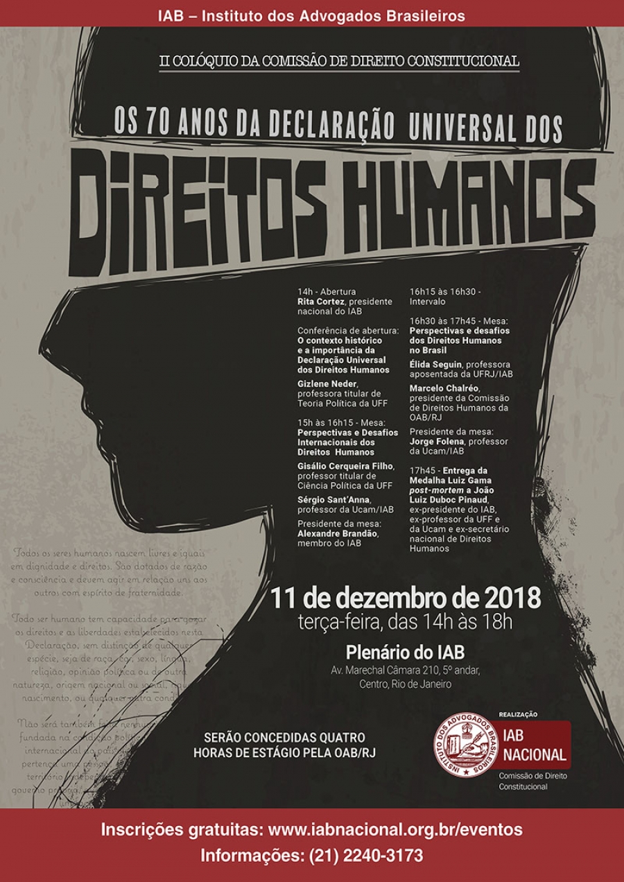 “II Colóquio da Comissão de Direito Constitucional – Os 70 Anos da Declaração Universal dos Direitos Humanos” será aberto por Rita Cortez