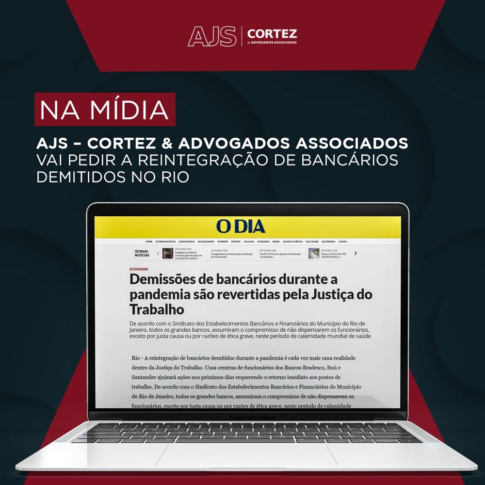 Jornal O Dia dá destaque à atuação da AJS na reintegração de bancários dispensados durante a pandemia