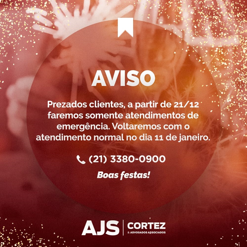 Confira como será o atendimento do AJS Cortez durante o recesso